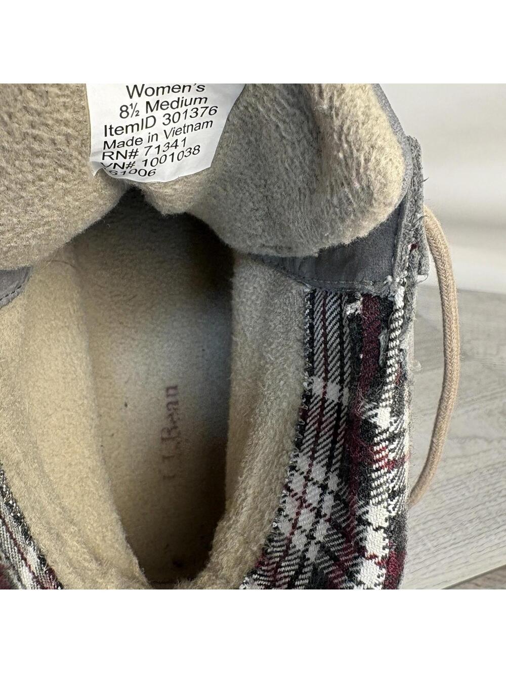 L.L. Bean Women's Suede Hiking Boots 8.5M - Picture 11 of 14